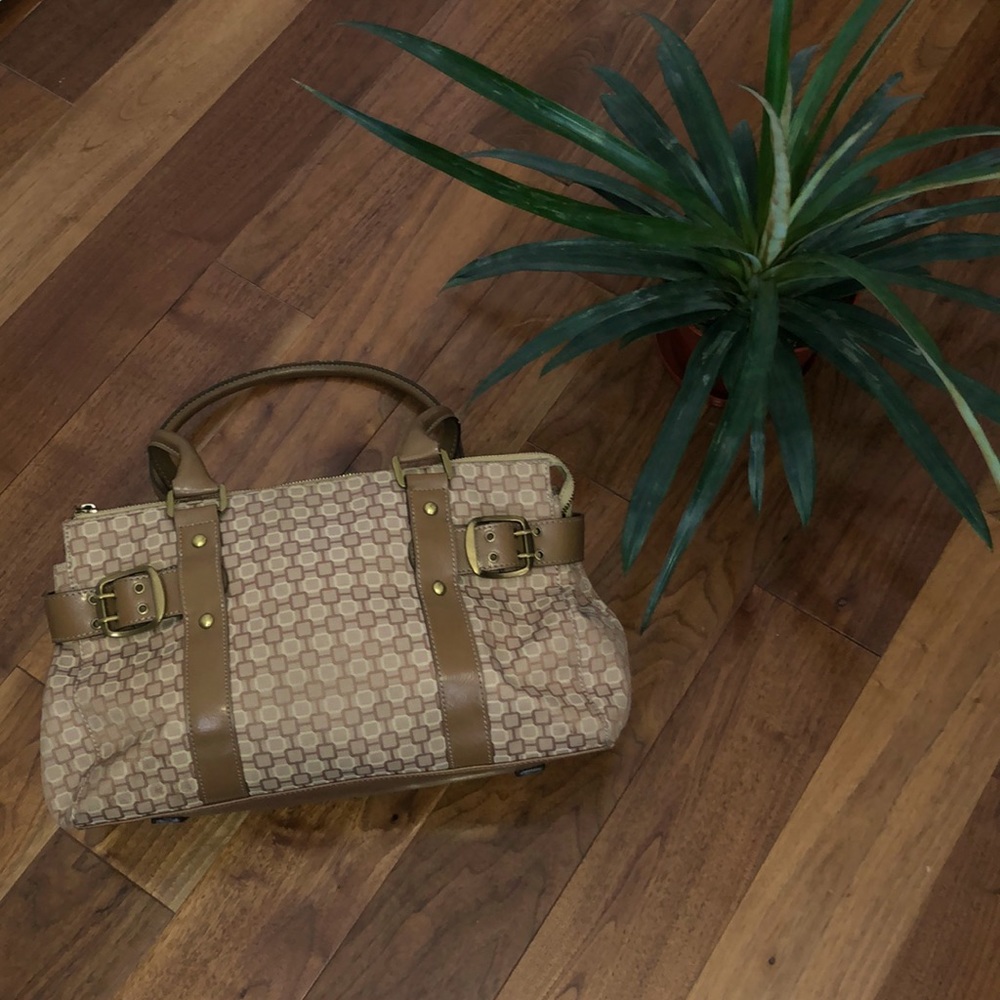NINE WEST bowling bag in tan